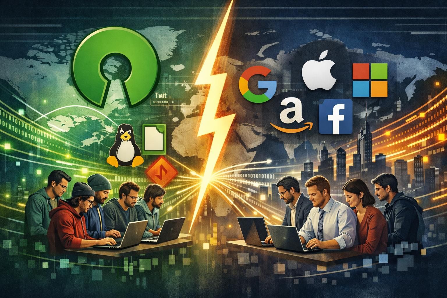 erfahren sie, wie der wettbewerb zwischen open source und big tech den ki-markt revolutioniert und neue innovationen sowie marktchancen schafft.